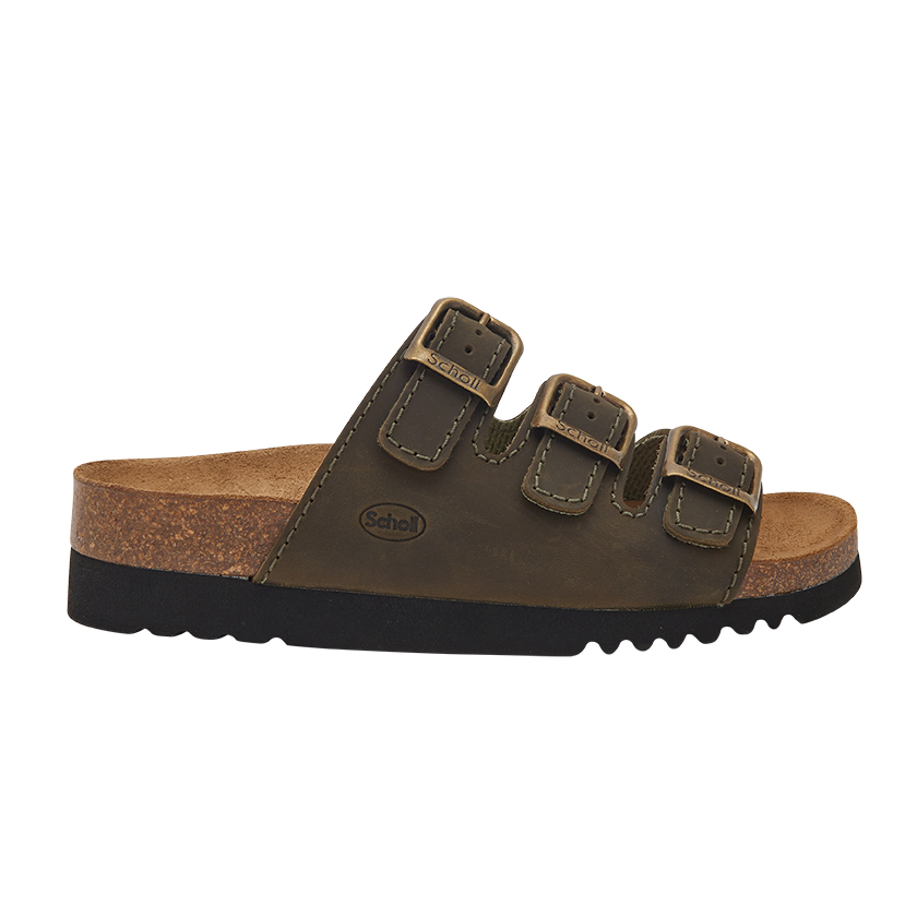 Scholl Rio Wedge Khaki
